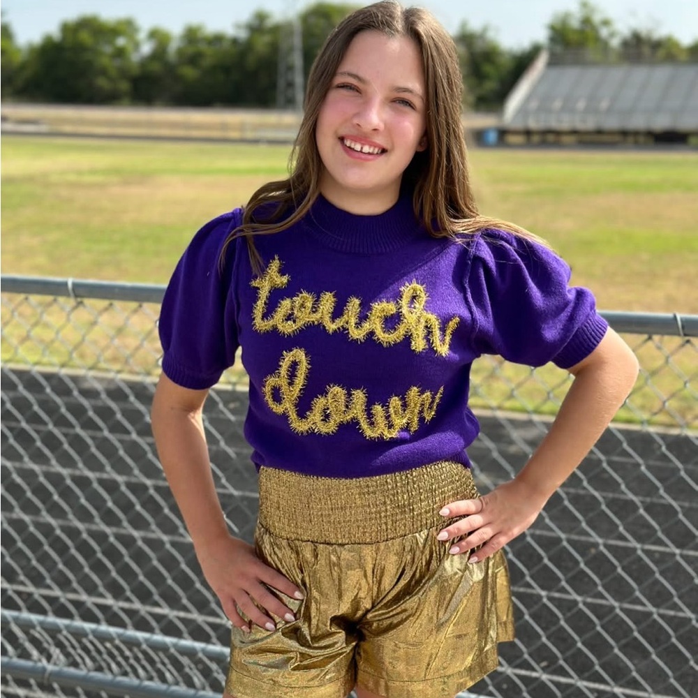 Game Day Tinsel Sweater